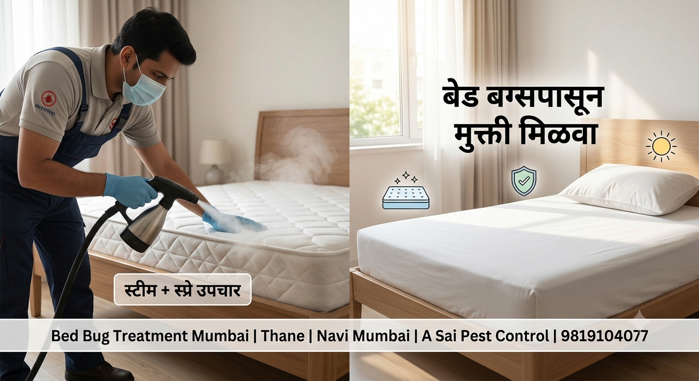 मुंबई, ठाणे व नवी मुंबईत Bed Bugs चा त्रास कसा कमी करावा? संपूर्ण Bed Bug Treatment Guide post thumbnail image
